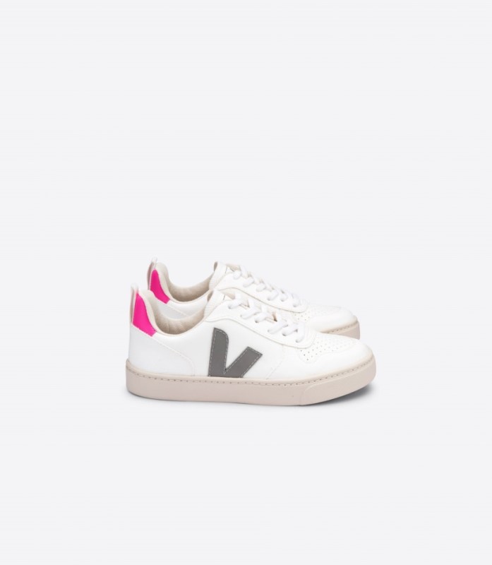 Veja V-10 Laces Cwl White Oxford Grey Sari Ireland