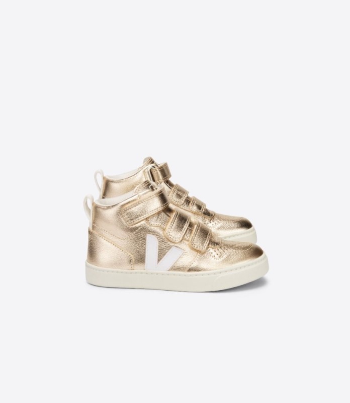 Veja V-10 Mid Chromefree Leather Platine White Ireland