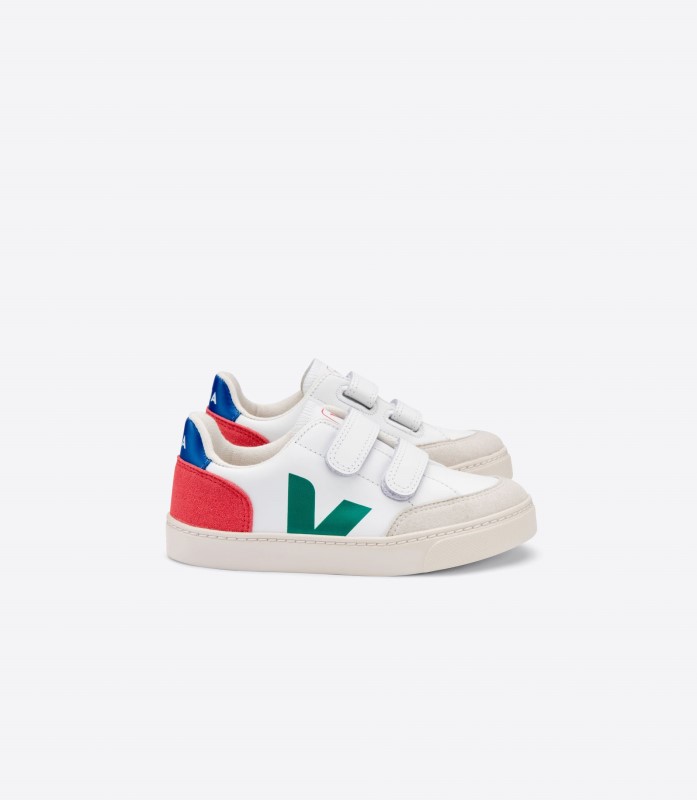 Perfect Veja Leather White Emeraude Pekin Ireland