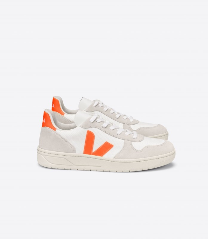 B-Mesh White Natural Orange Fluo Special Veja Ireland