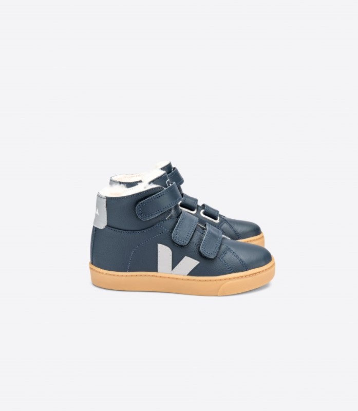 Veja Esplar Mid Fured Leather Nautico Oxford Grey Ireland