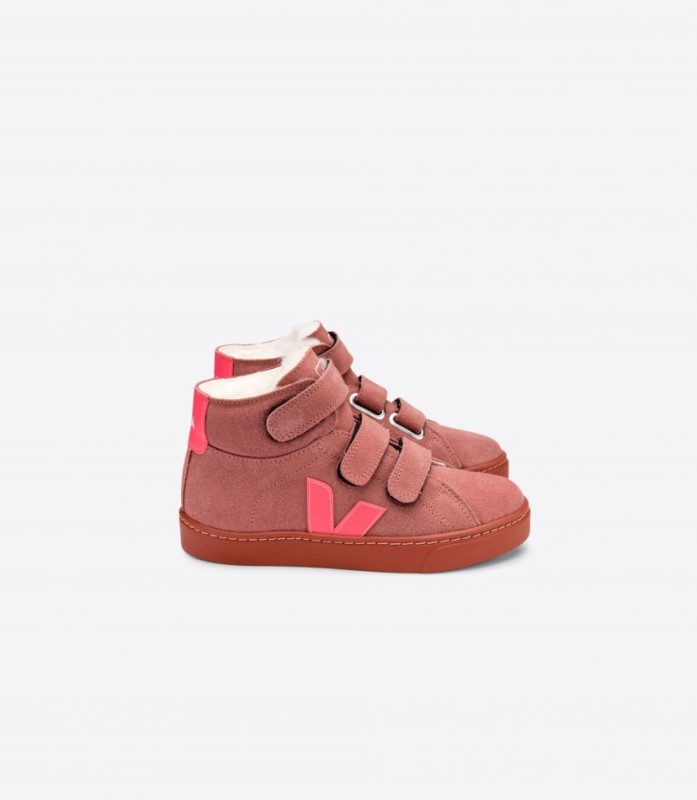 Veja Esplar Mid Fured Suede Dired Petal Rose Fluo Ireland