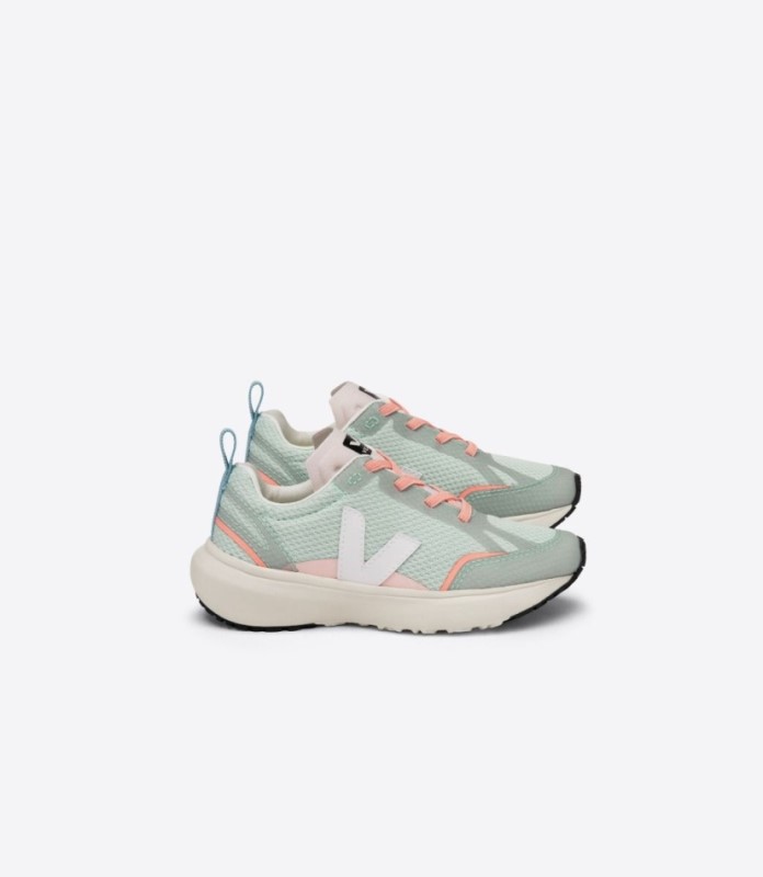 Veja Canary Elastic Laces Alveomesh Matcha White Ireland