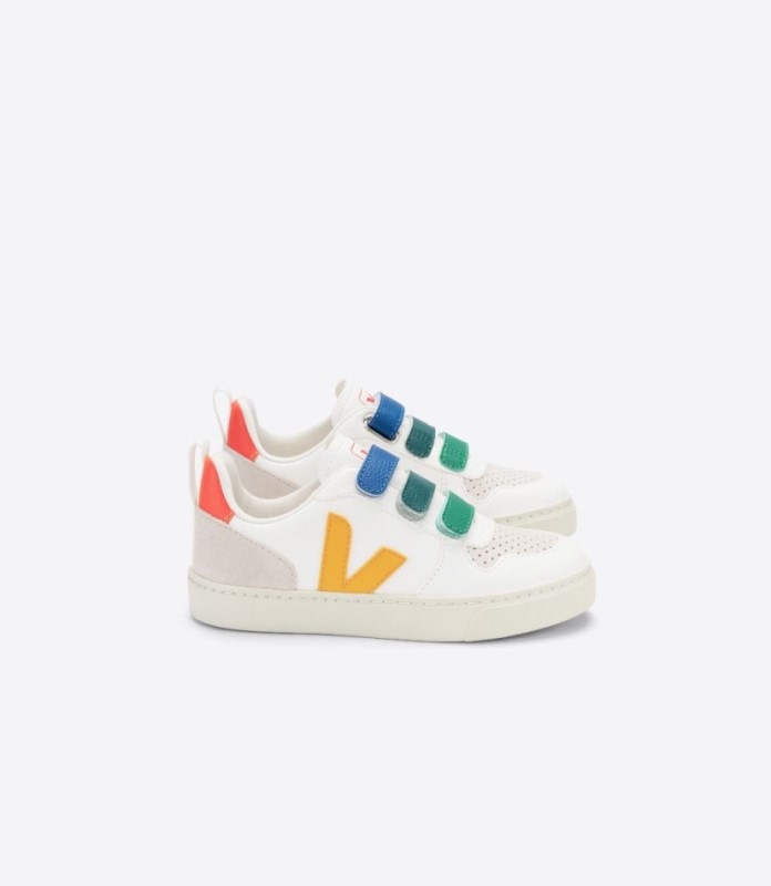 Veja V-10 Chromefree Leather Multico White Ouro Ireland