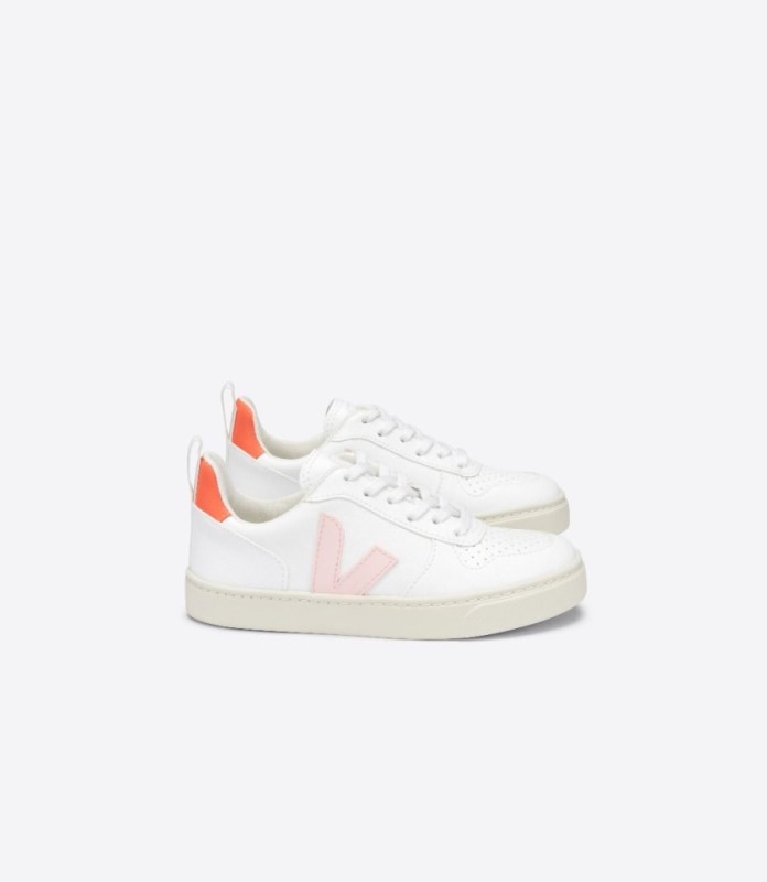 Veja V-10 Laces Cwl White Petale Orange Fluo Ireland